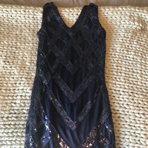 Navy 1920’s Flapper Dress
